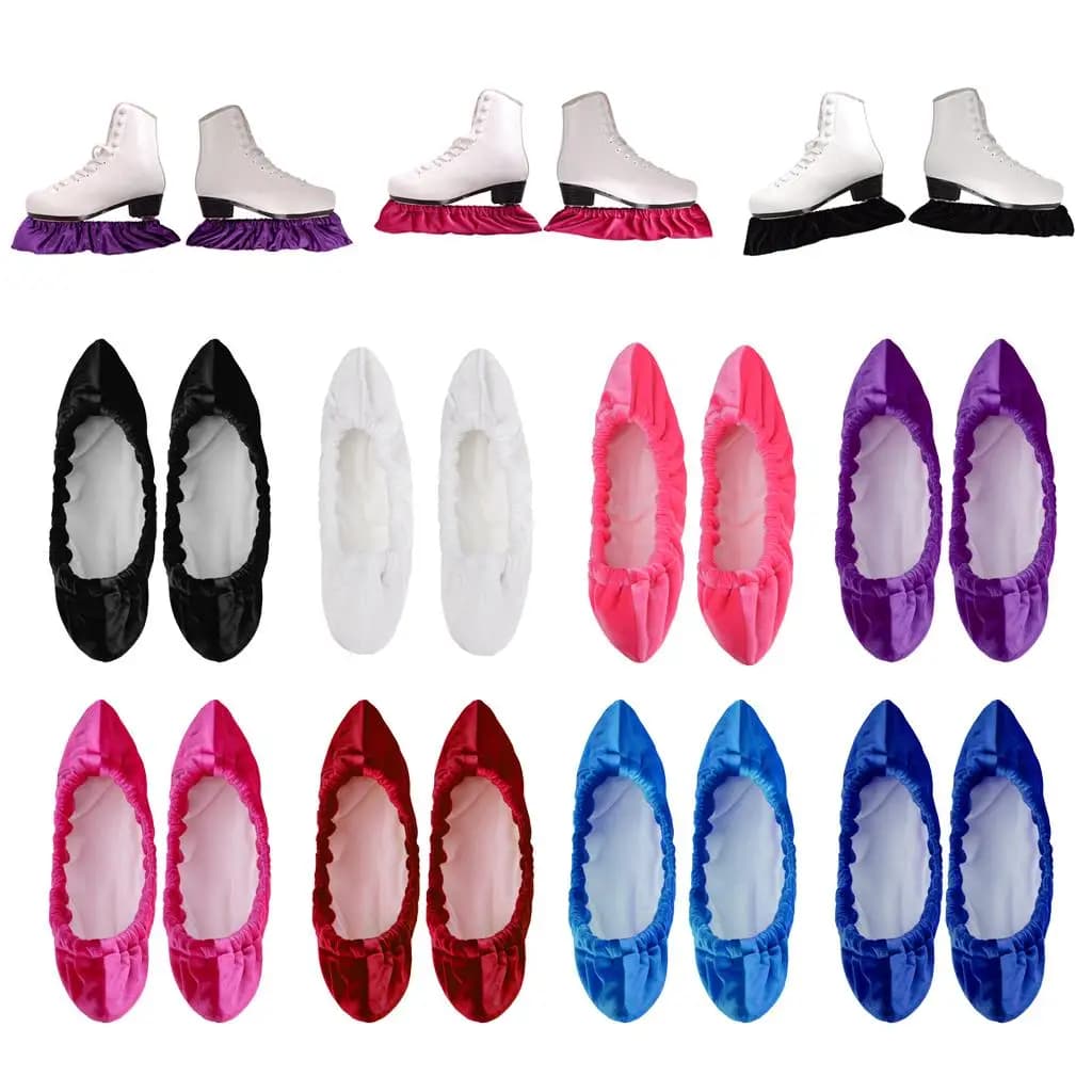 Soft Thick Ice Skating Blade Protector Terry Cloth Soakers Guard for Universal Artistic Hockey Skates Accessories