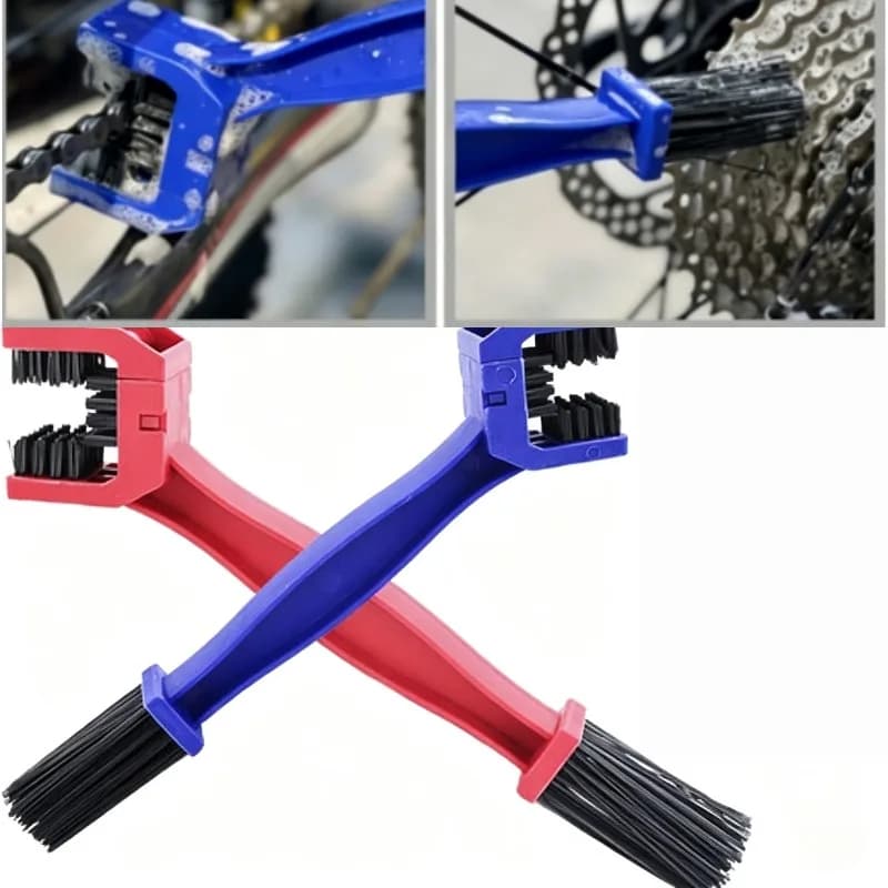 Portable Bike Motorcycle Chain Cleaner Brush Multi Function Bicycle Gear Scrubber Tool For Motorbike Cycling Chain Washing
