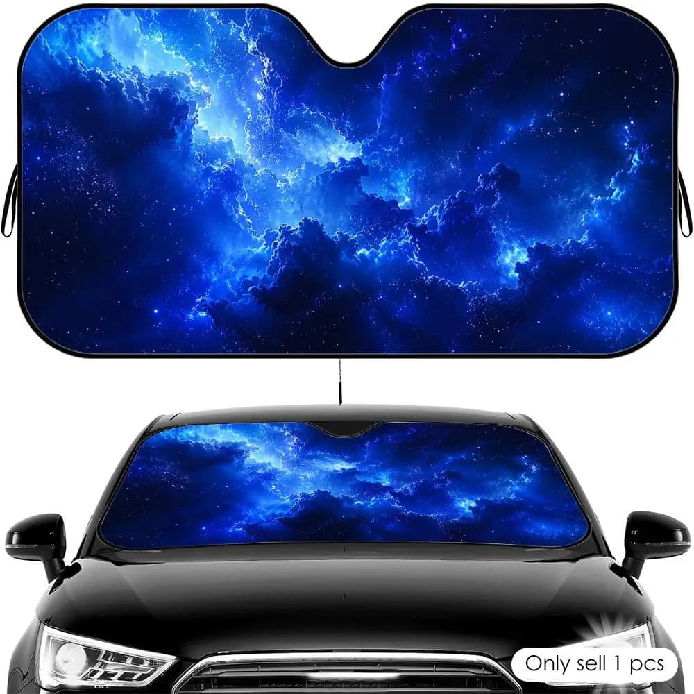 Parasole per Auto in Alluminio Riutilizzabile, Protezione UV, Isolamento Termico, Copertura Ombreggiante per Parabrezza