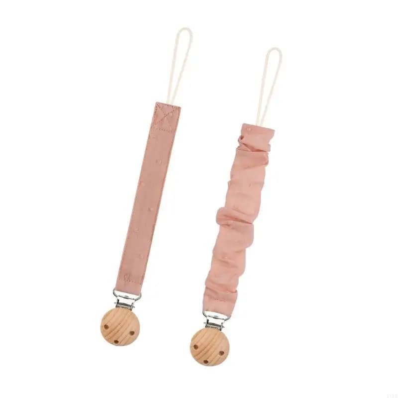 Catena porta ciuccio per bambini da 2 pezzi, cinghia per cordino per giocattolo alla per dentizione, design a clip in e