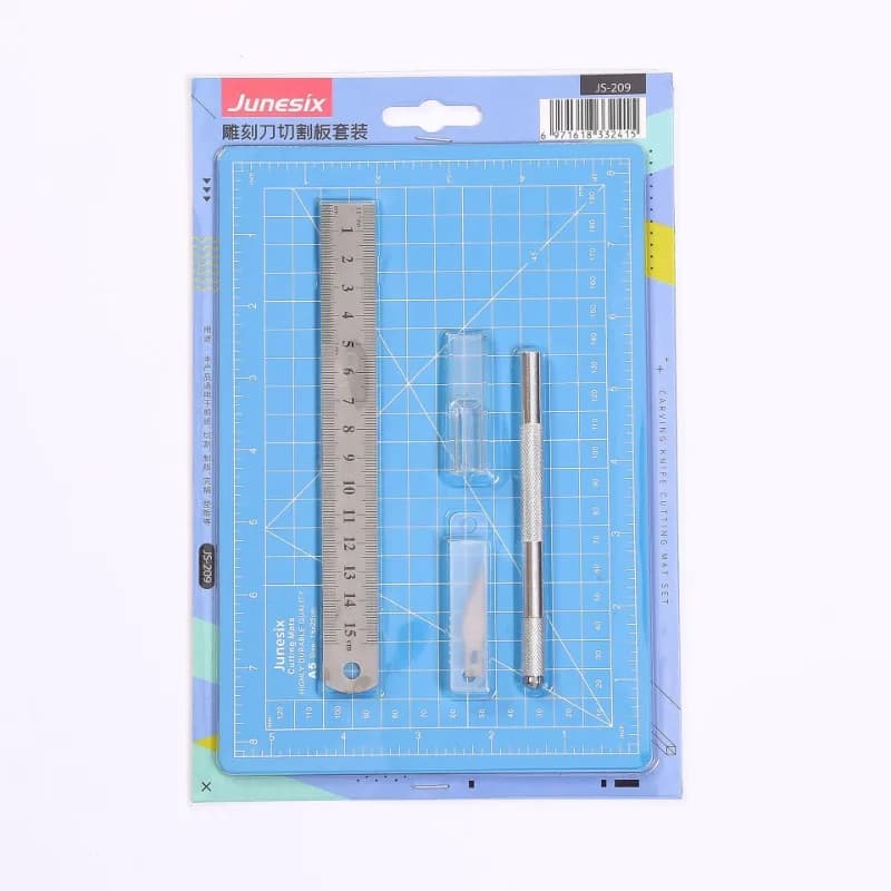 Self-Healing Cutting Mat and Craft Knife kit with Hobby Blades Art Knife for Craft Sewing Fabric Quilting Scrapbooking Project