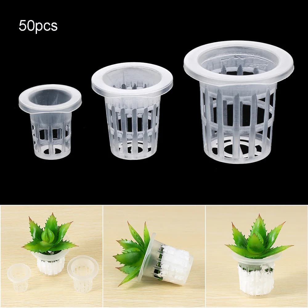 10/50pcs Garden Furnishings Aquarium Hydroponic Growing Out of Ground Vivary Sponge Trays for Seeds Flower Jars Plant Recycle Bin