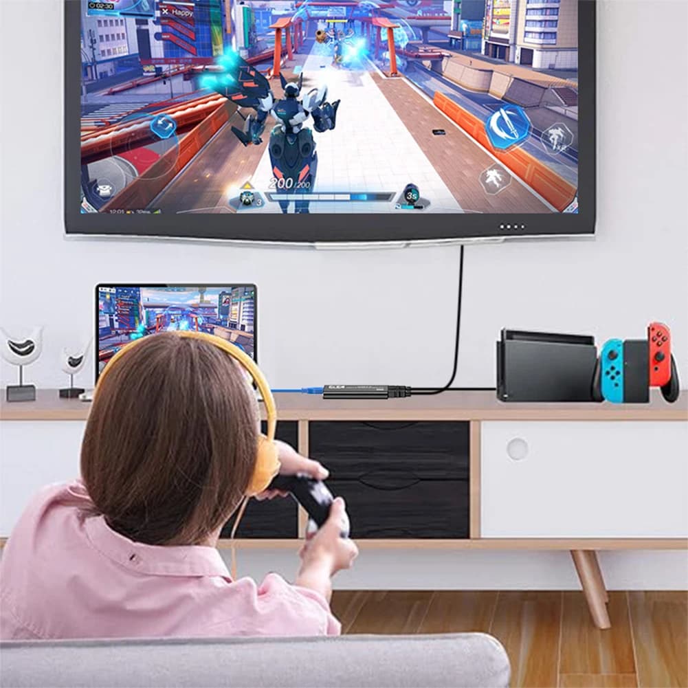 Scheda di acquisizione USB 3.0 4K compatibile HDMI 1080P 60FPS per giochi e streaming, compatibile con /Telecamera/PC