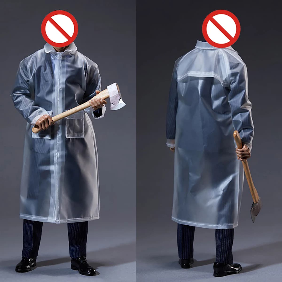 VORTOYS V1027 1/6 Tuta Psichiatrica Americana da Uomo, Set Impermeabile Stile Occidentale, Adatta per Action Figure da 12'' con Spalle Strette