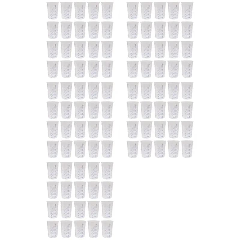 100Pcs Plastic Disposable Paint Mixing Cup Measurements Cups For Resin Epoxy Pour 600ML-B51B