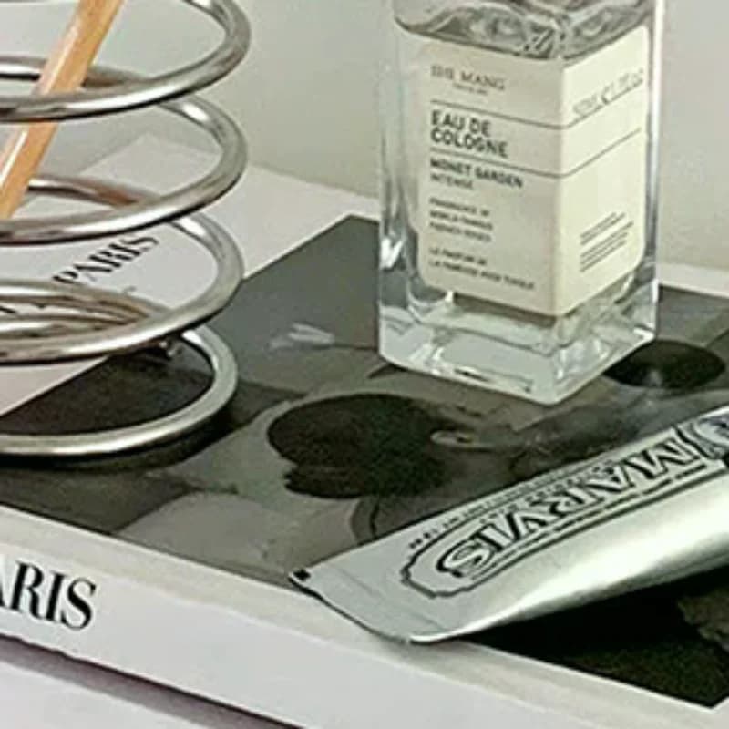 Portaspazzolini in Acciaio Inox, Porta Pennelli da Trucco, Vaso Portapenne, Decorazione da Scrivania per Casa