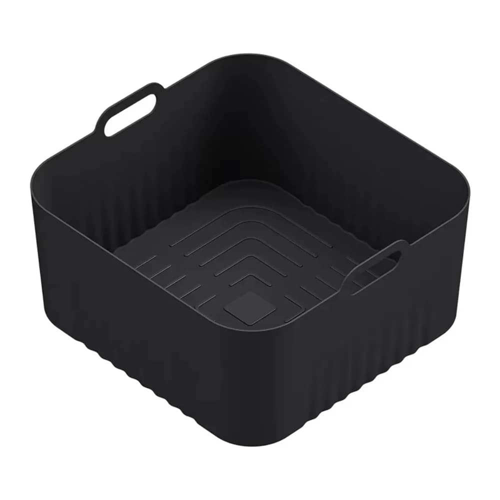 Accessori per Friggitrice ad Aria, Stampo da 17cm per Friggitrice ad Aria 4-5L, Rivestimenti in Silicone Riutilizzabili per Friggitrice ad Aria, Rivestimenti Quadrati per Friggitrice ad Aria HD9252 HD9200 HD9255