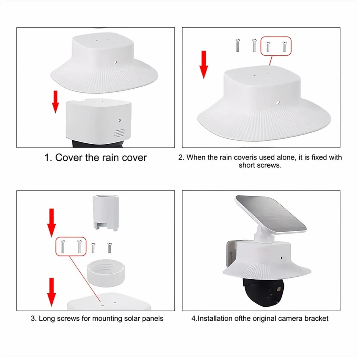 AS62 per Eufy S340: Copertura Protettiva Impermeabile Contro Pioggia e Sole per Videocamere Sportive e Action Cam - Accessorio per Esterni