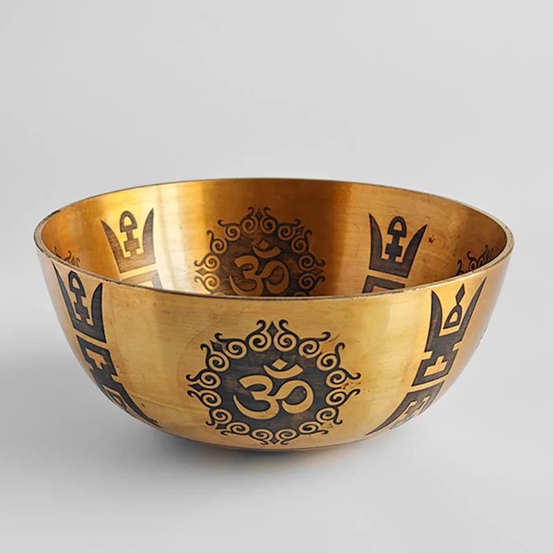 Sound Healing Singing Bowl Tibetan Handheld Copper Sound Bowl Buddhist Meditation Singing Bowls Sleeping Percussion Instruments
