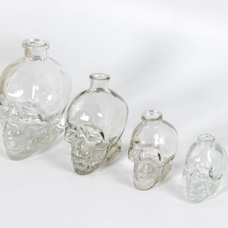 Bottiglia di cristallo con testa di teschio Bottiglia di whisky Vodka Decanter per vino Bicchiere di whisky Bicchiere di birra Bicchiere di liquori Tazza di acqua Bicchiere Bar Casa