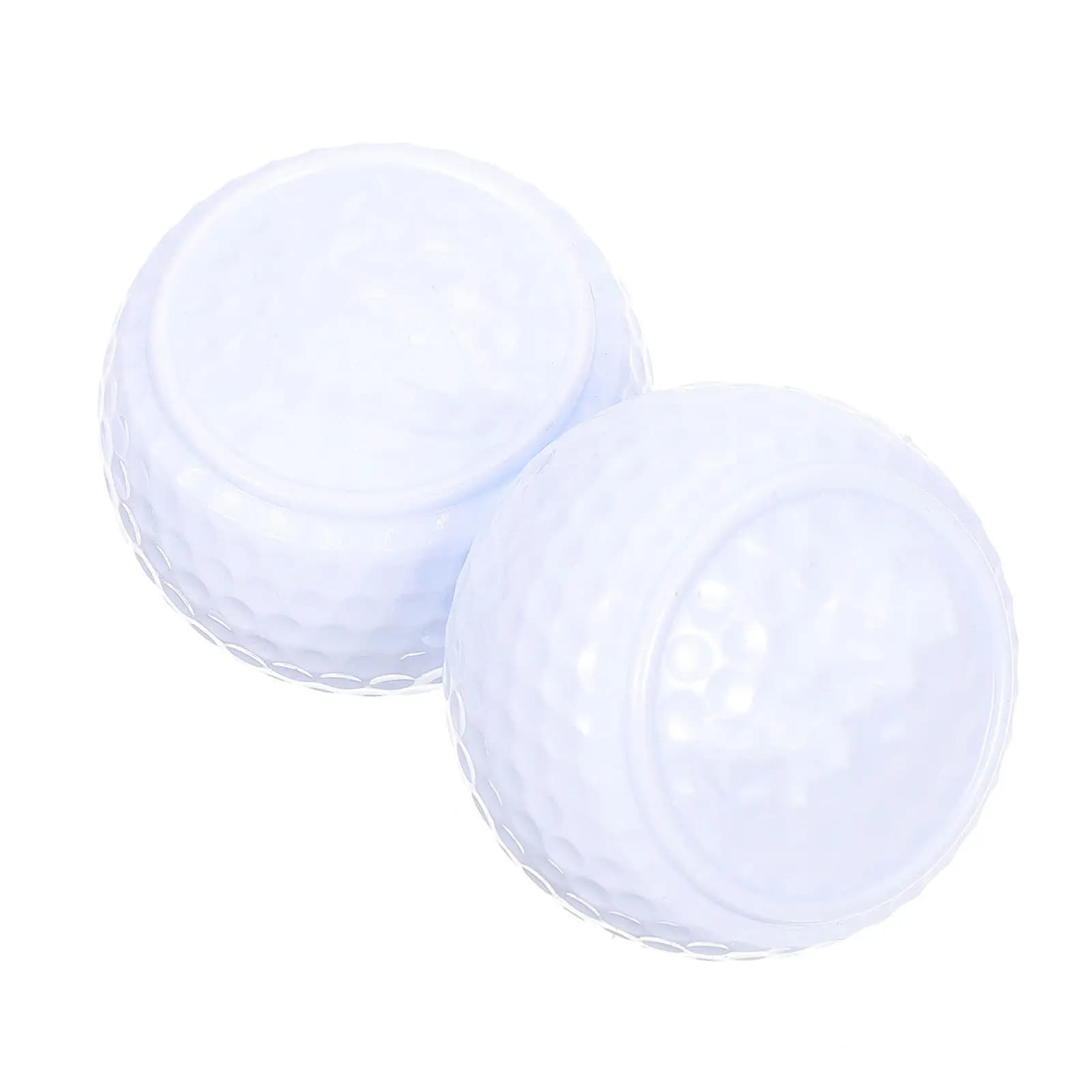 2 Palline da Golf Piatte per Esercizi, Facili da Trasportare, per Allenamento Indoor e Outdoor, Forniture per Pratica di Putting