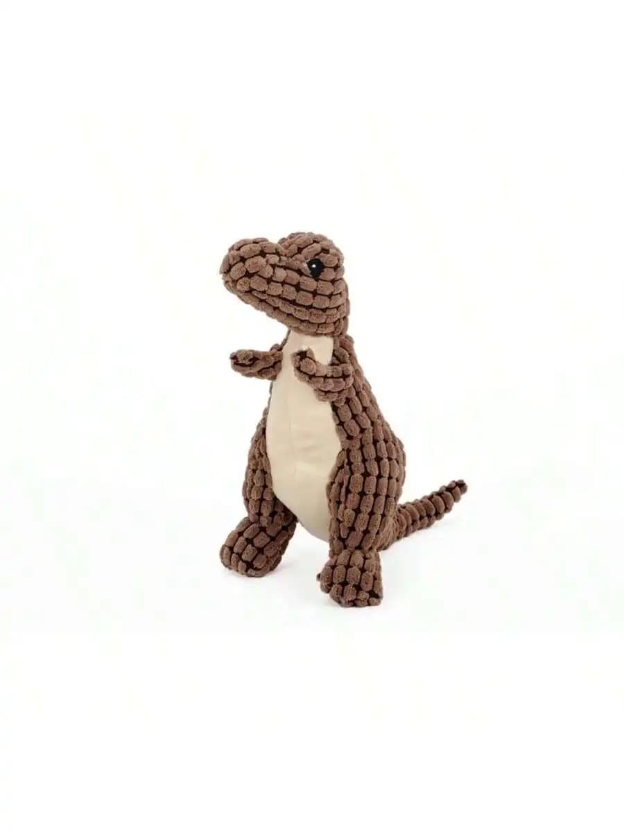 Plush Dinosaur Chew Toy For Cats And Dogs With Squeaker