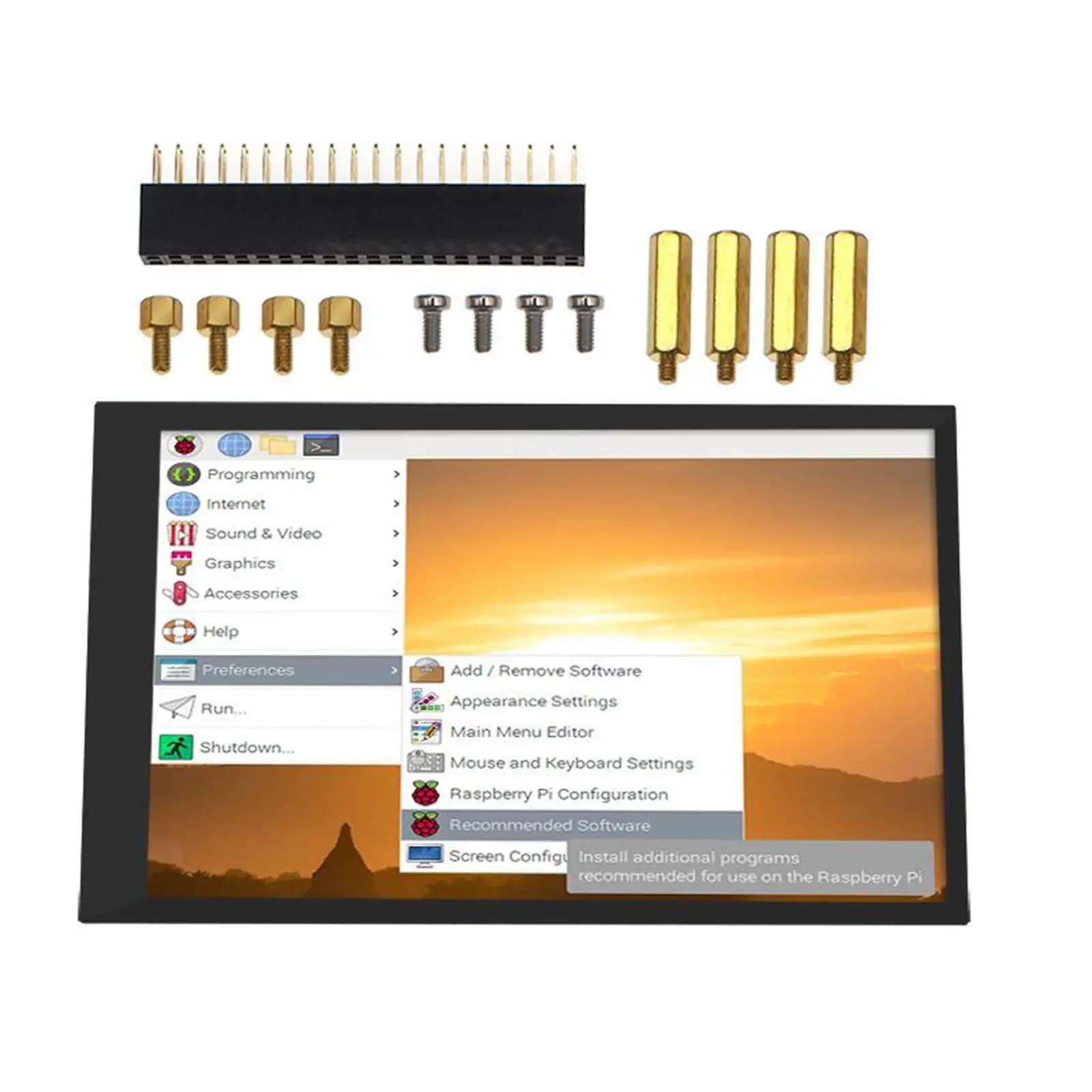4 inch touch screen for Raspberry Pi 4, CTP LCD for Pi 4B, 3