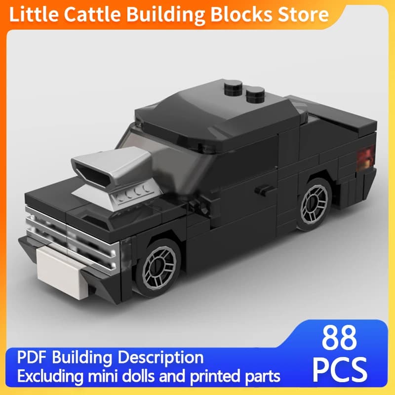 City Car Model MOC Building Bricks Modern Cruise Style Vehicle Modular Technology Children Holiday Gifts Assemble Toys Suit