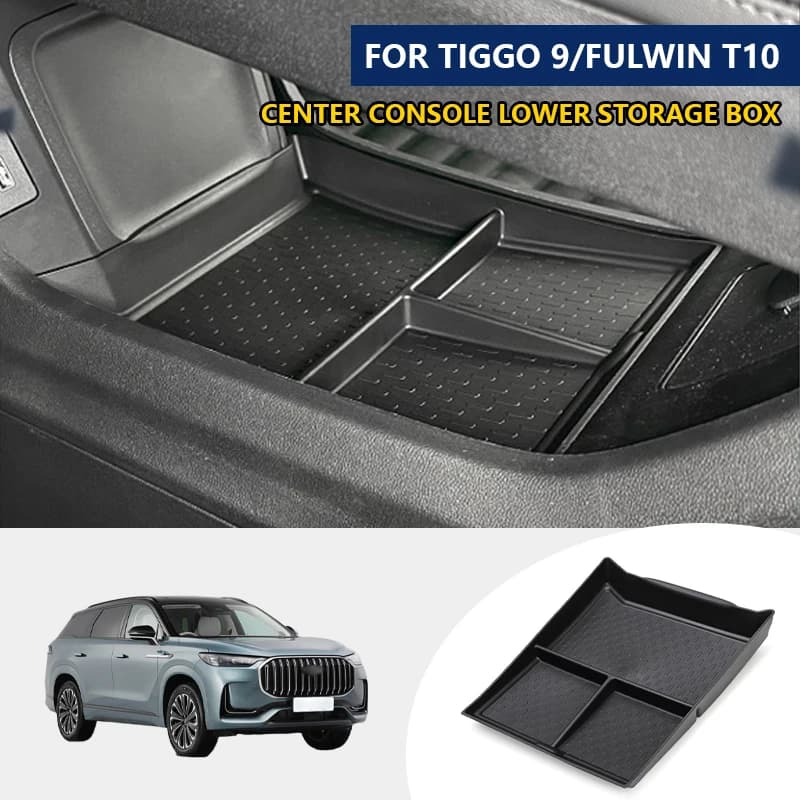 For Chery Tiggo 9 2023 2024 Chery Fengyun T10 Car Central Console Lower Storage Tray Armrest Storage Box