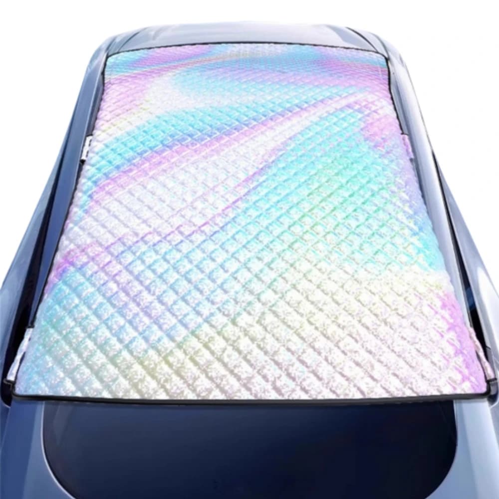 Tenda per auto Tetto anteriore Parasole Copertura in vetro per auto Parabrezza pieghevole Parasole Blocco UV Tenda per auto oscurante per tetto