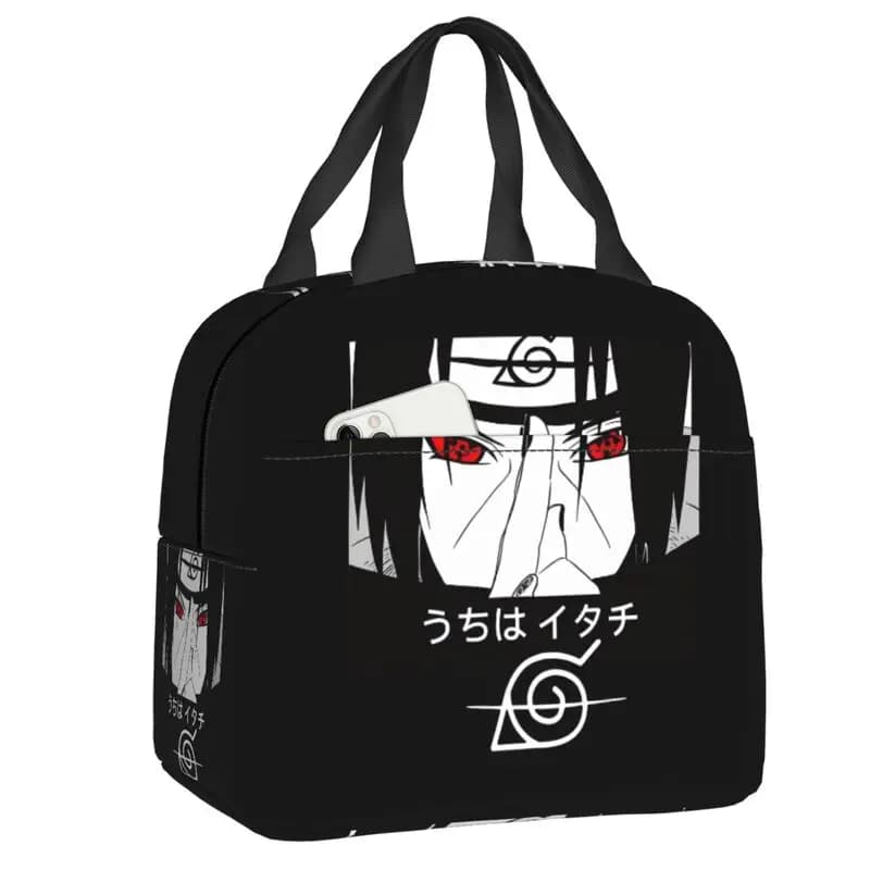 Borsa Termica Portatile con Occhi Sharingan di Naruto, Contenitore Isolato per Pranzo, per Donne, Bambini, Scuola, Viaggi