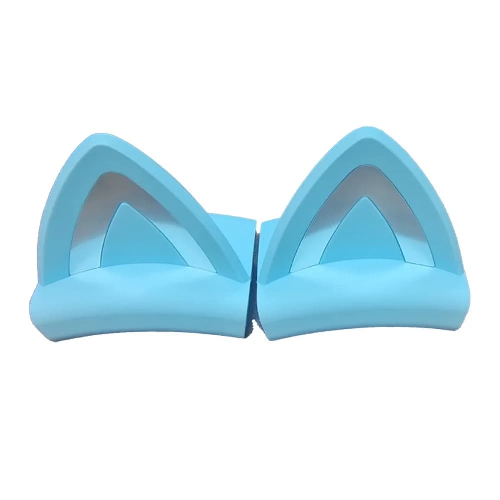 2 Pieces of Accessories for Headphones Shape Cat Earrings, Removable Silicone Decorations for Headphones from Gaming, Light