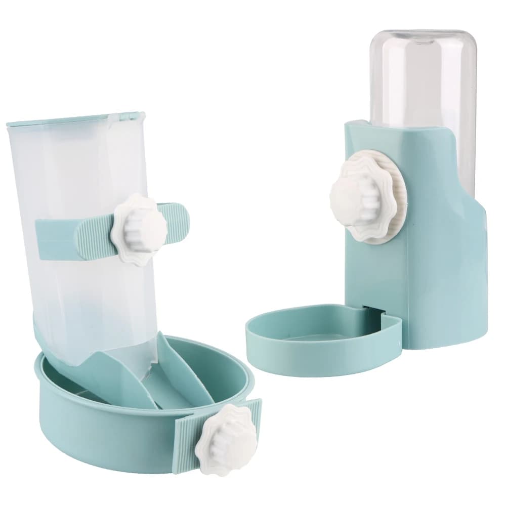 Automatico Pet Bottiglia di Acqua Contenitore di Cibo Dispenser Ciotola Gabbia Appesa Alimentatore Gatti Cani Bere Fontana Per Cuccioli Gatti Coniglio