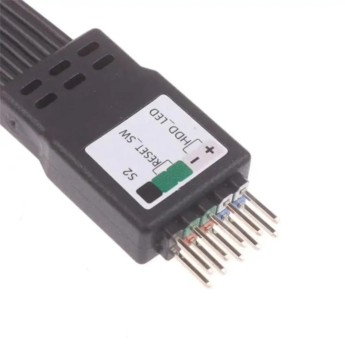 NEW FACTORY~9Pin Header Motherboard Switch Hard Drive LED/PLED/Reset SW/Power SW to 9PIN F-PANEL Extension Cable Foolproof 50cm