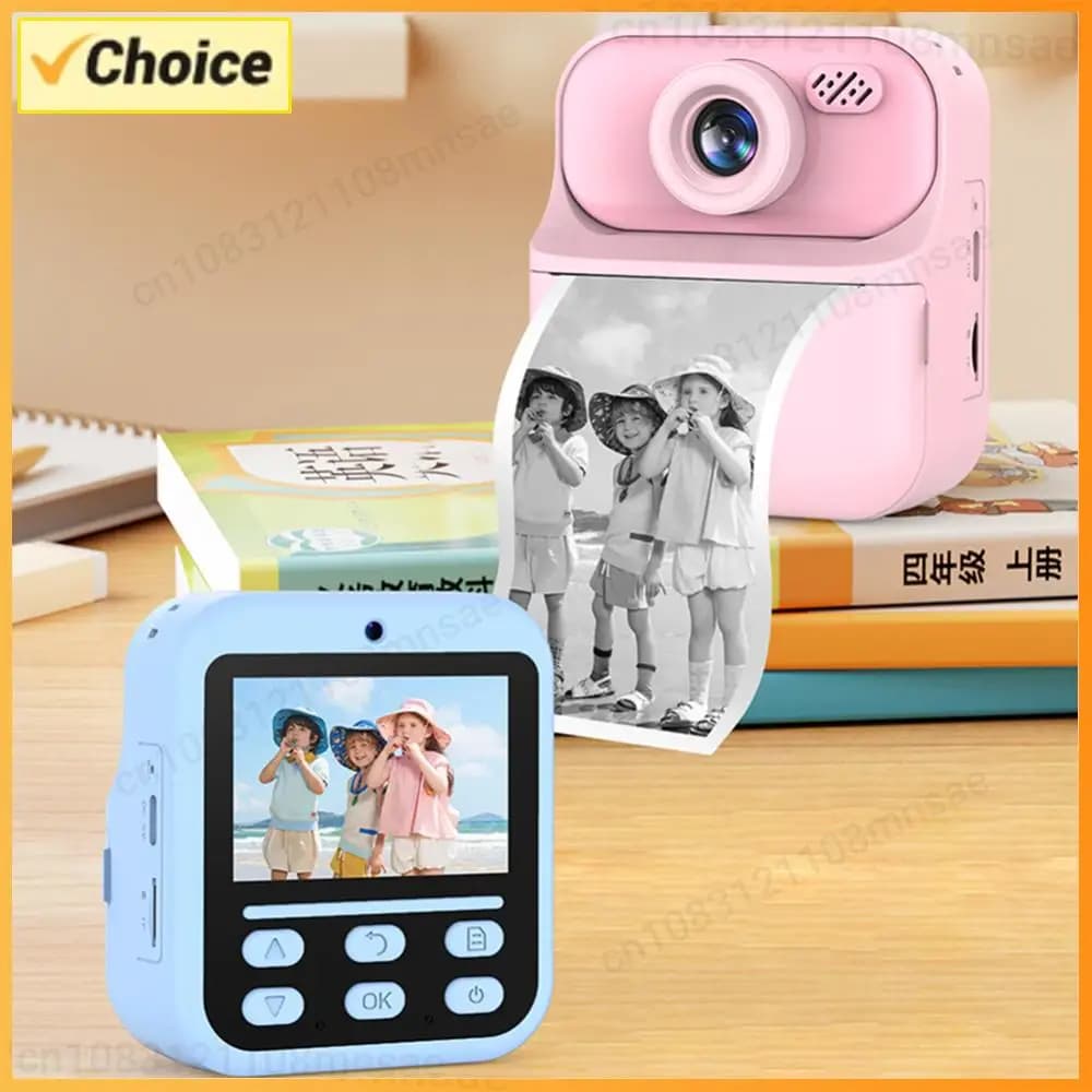 1080P HD Selfie Children's Camera Digital Camera Boys Christmas Birthday Gifts Toy can snap photo Camera with print