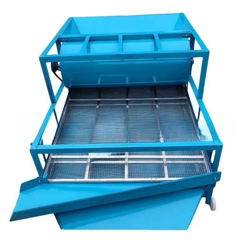 Coffee bean impurity removal and stone removal machine, rapeseed impurity vibration screen, mung bean cleaning machine