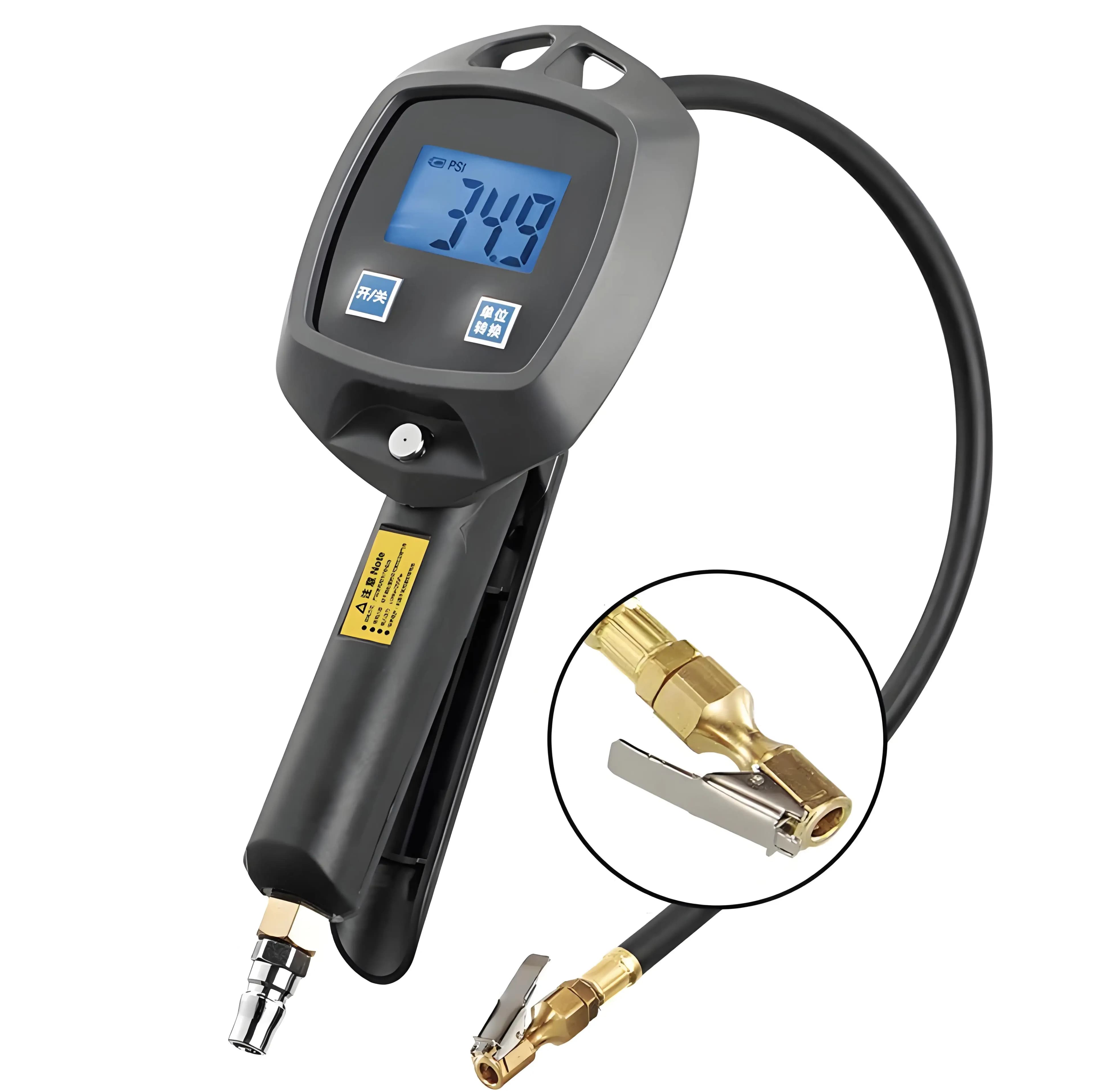 Manometro Digitale LCD di Alta Precisione per Pneumatici Auto con Precisione di 0,2 PSI, Misuratore di Pressione Facile da Leggere, Sgonfiatore d'Aria (Batteria AAA)