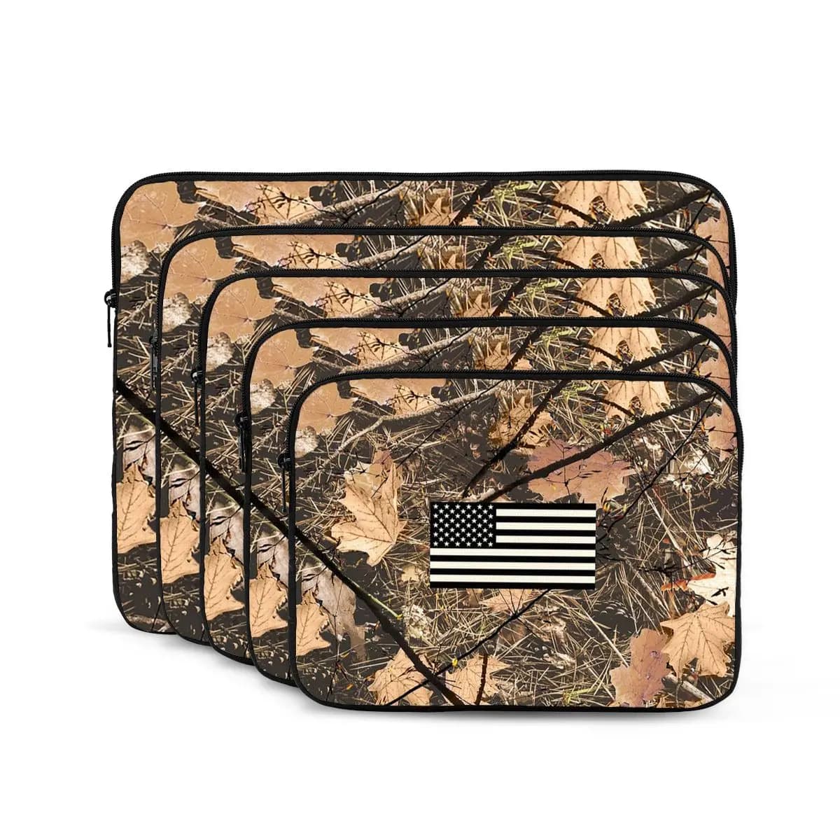 Stati Uniti Borsa per laptop per notebook mimetica bandiera Woodland 10 12 13 15 17 pollici Custodia per notebook Custodia antiurto per tablet