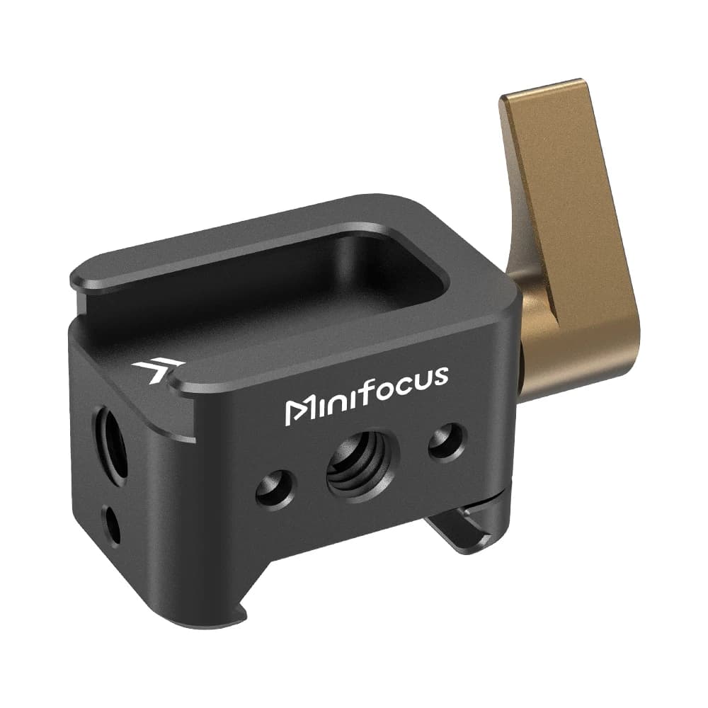 Quick Release Clamp Arri NATO Rail Cold Shoe Mount with 1/4" Thread Locating Hole for DJI Gimbal Camera Monitor Cage Magic Arm