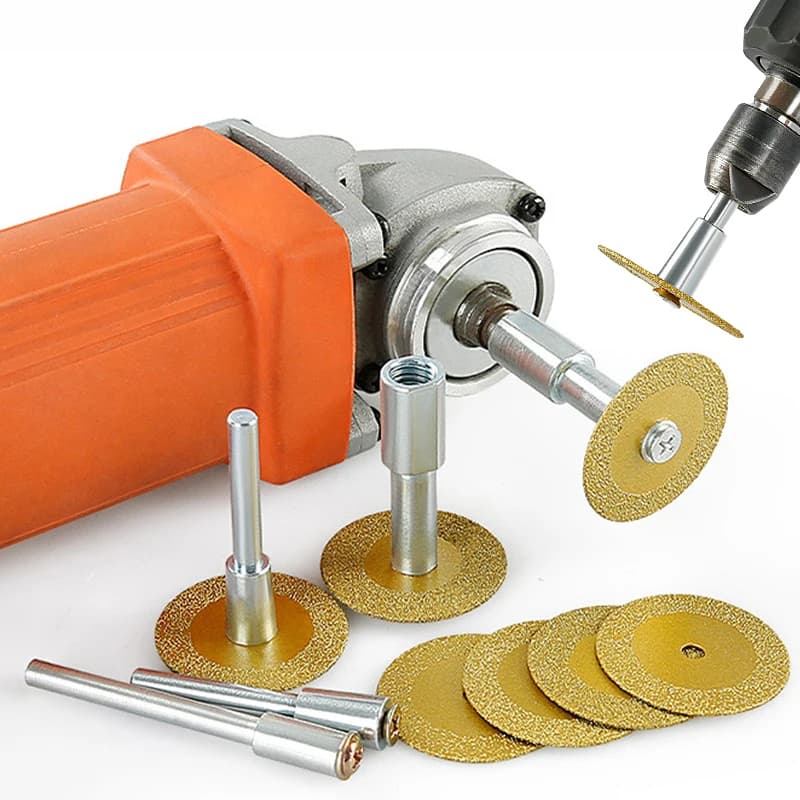 40mm Braze Lama per sega diamantata M10 Smerigliatrice angolare Trapano a mano elettrico Adattatore per biella Utensili da taglio per intaglio di pietra in ceramica