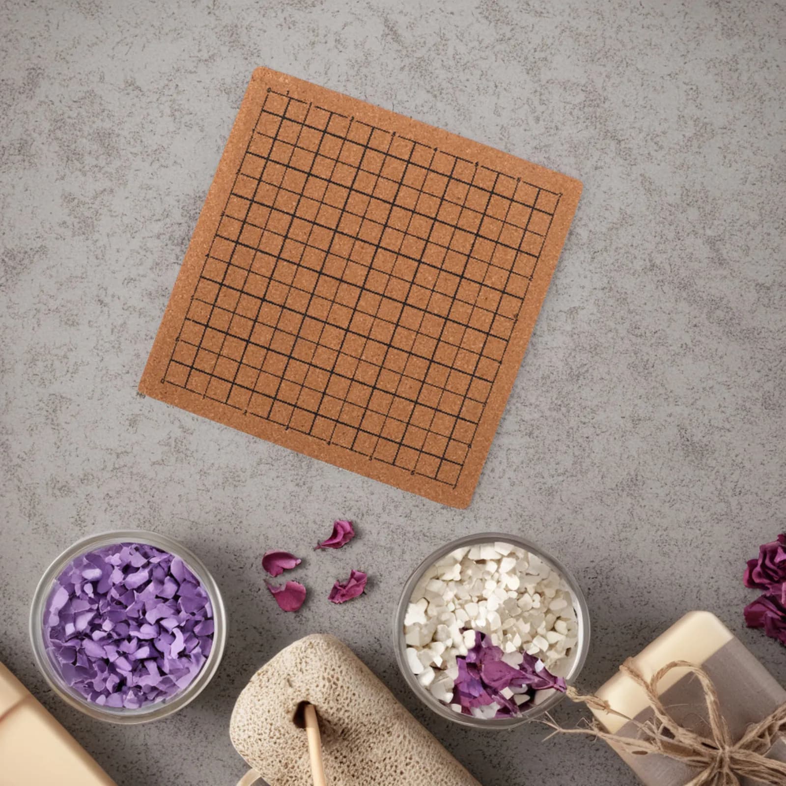 Grid Printed Cork Macrame Board Wooden Knotting Craft Tool Stable Lightweight for DIY Projects Braiding Craft Helper Macrame
