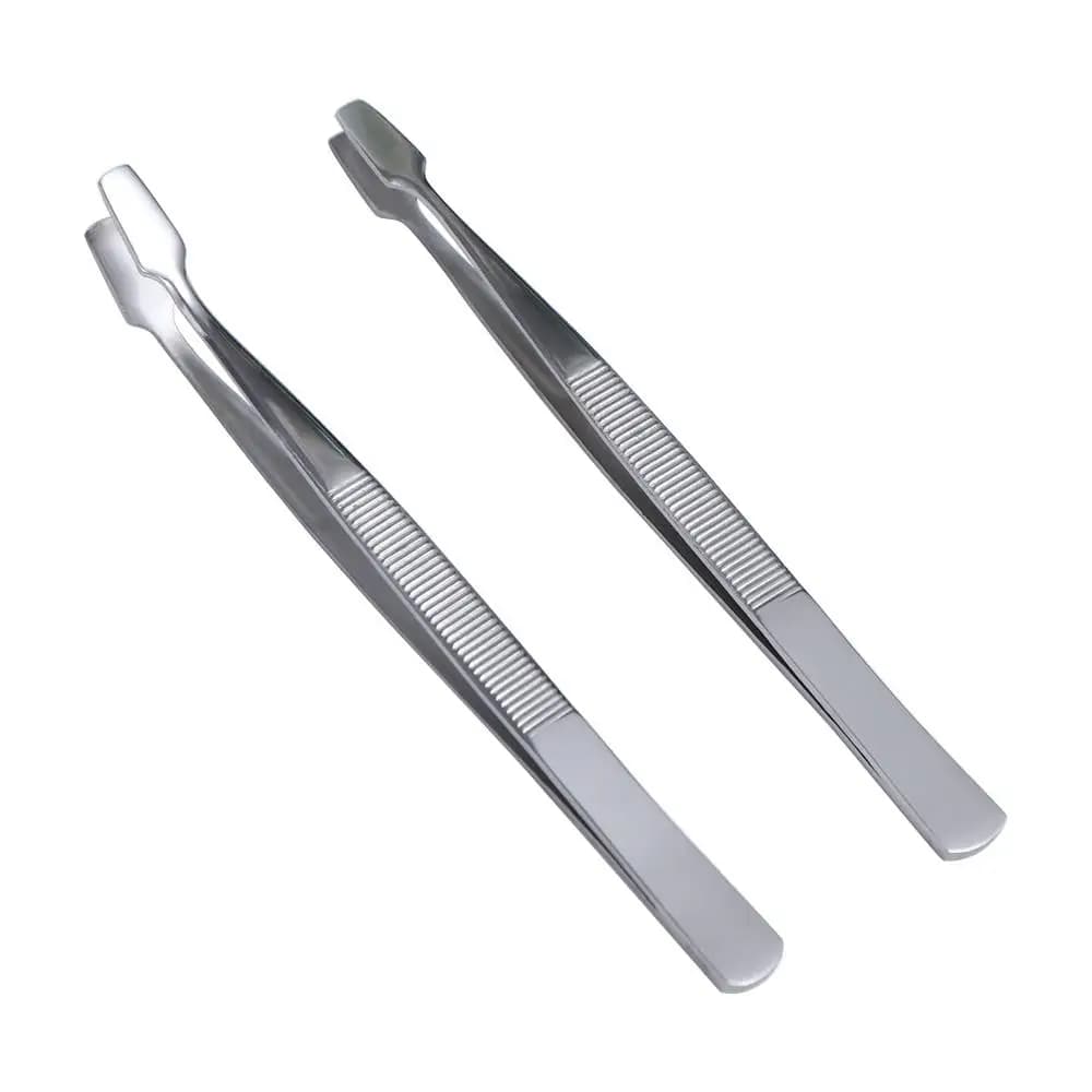 Professional Stainless Steel Plates for Eyelashes, Straight Grips for Eyebrows, Fin Eyelashes, Beauty Tools