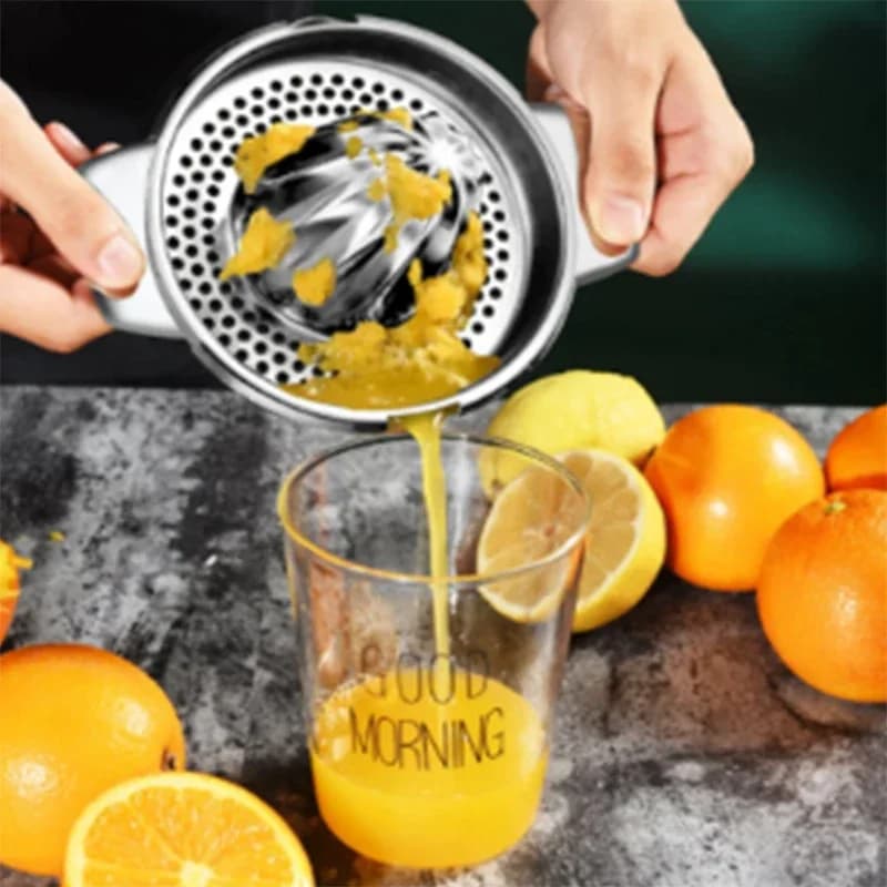 1 pcs portable lemon orange juicer manual 304 stainless steel kitchen accessories hand pressed citrus fruit juice maker