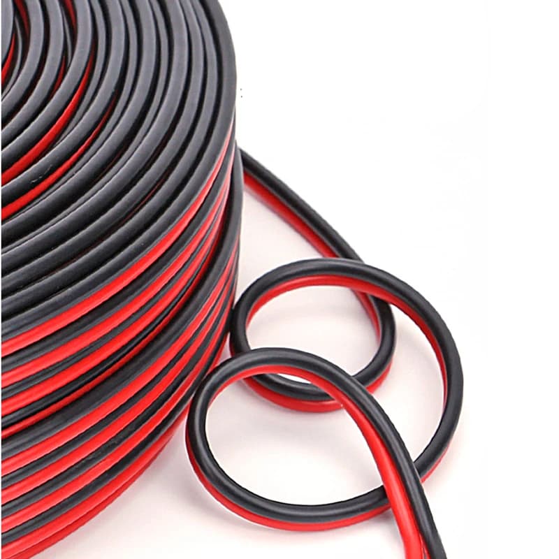 22 AWG 2 PIN 609 Meters 2000FT Electrical Wire Tinned Copper PVC Insulated Red Black Cable For LED Strip Light Extension Wire
