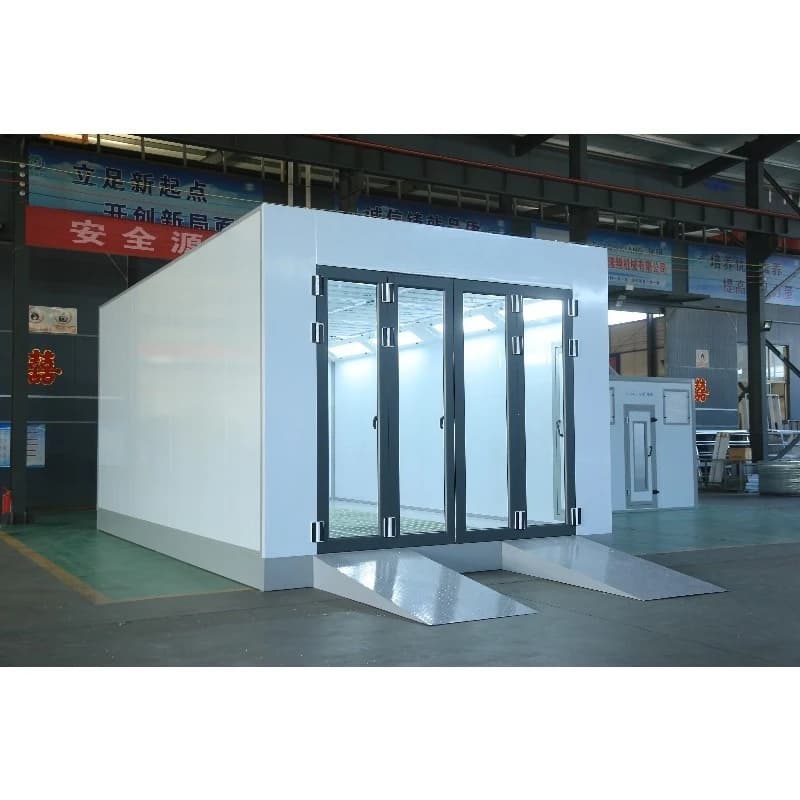 Cabina di spruzzo per automobile Riscaldamento elettrico Sistema standard di illuminazione a LED LX2S per officine con pistola a spruzzo di vernice