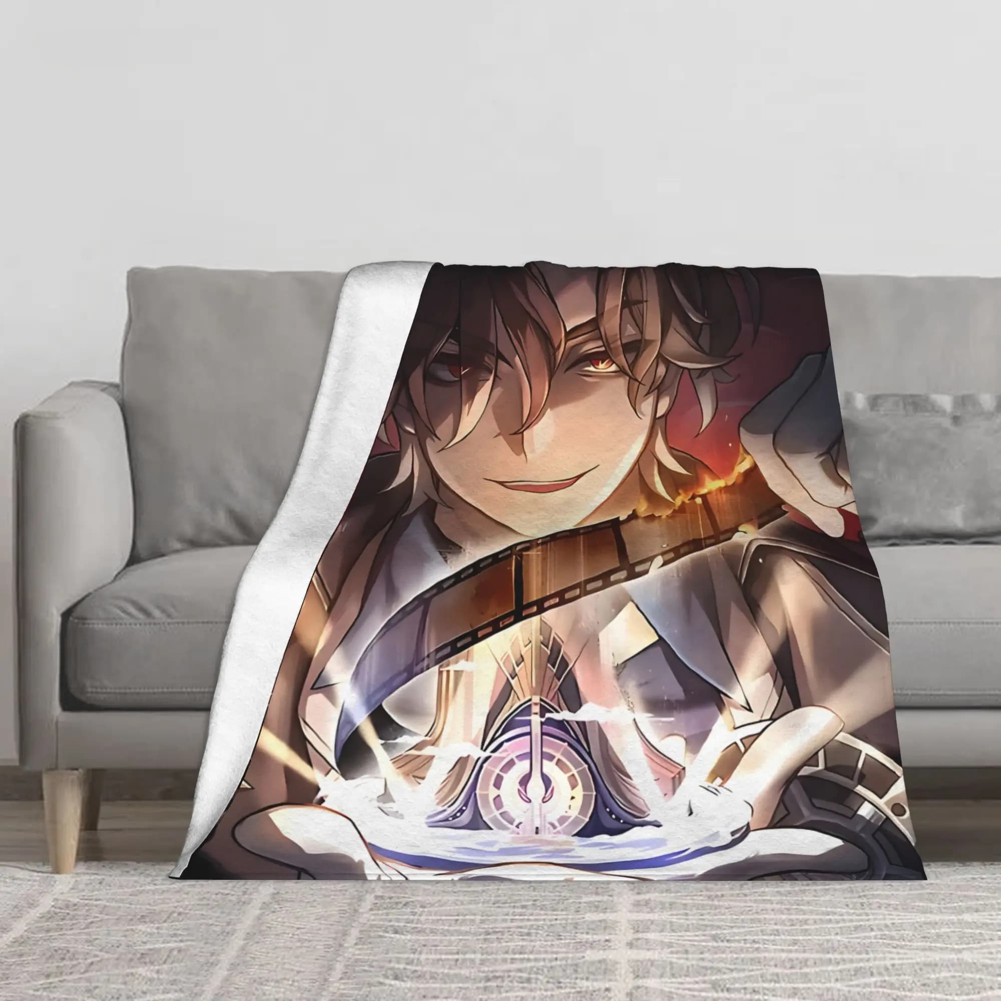 1PC cool anime character Blanket Throw Super Cosy Plush Living Room Sofa