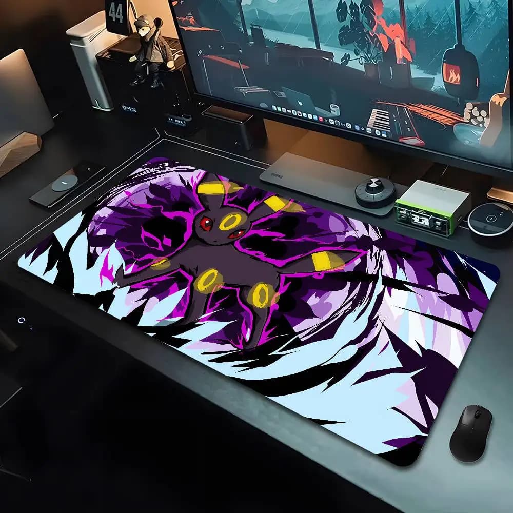 Mouse Pad PC Gaming Accessories Carpet Anime Keyboard Pads P-pokemon Umbreon Mousepad Laptop Mouse Pads Gamer Cabinet Desk Mat