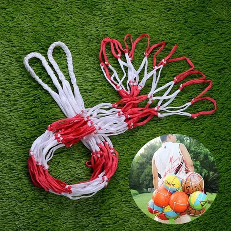 Borsa da rete da calcio 1 pezzo Borsa da stoccaggio in nylon audace Palla singola per trasporto attrezzatura portatile Borsa da pallavolo per calcio, basket, sport all'aria aperta