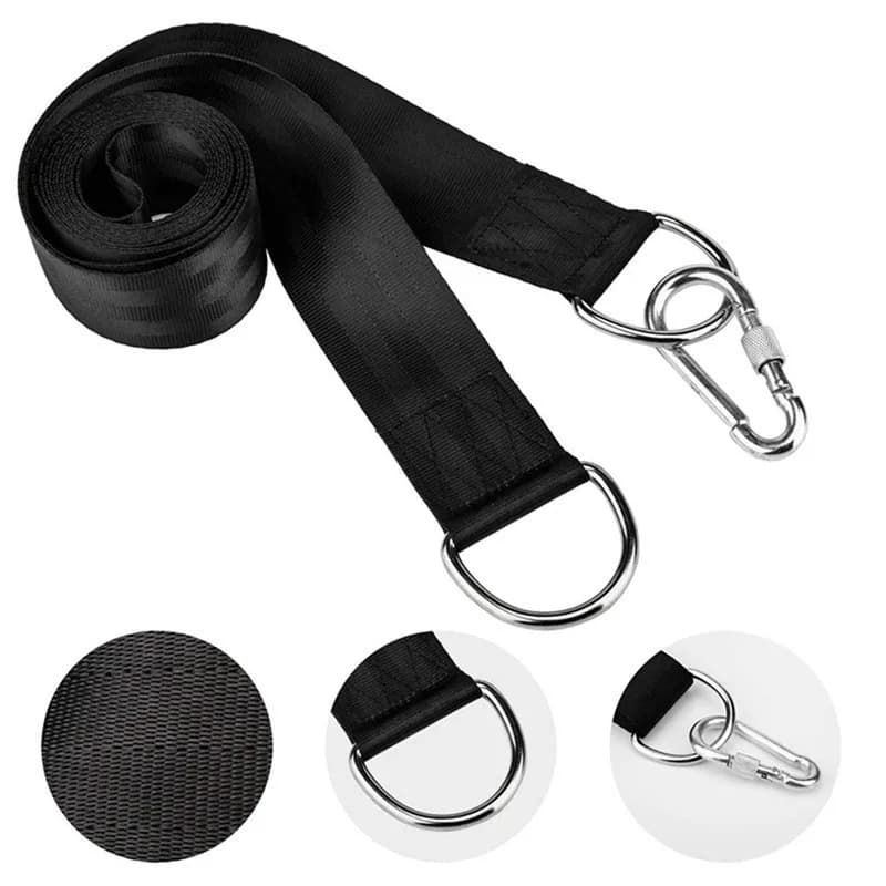 200 kg Heavy Duty Hook Shaft Straps Nylon Prolongation Belt Boxing Sack Connection Belt for hammock Horizontal bar for swing