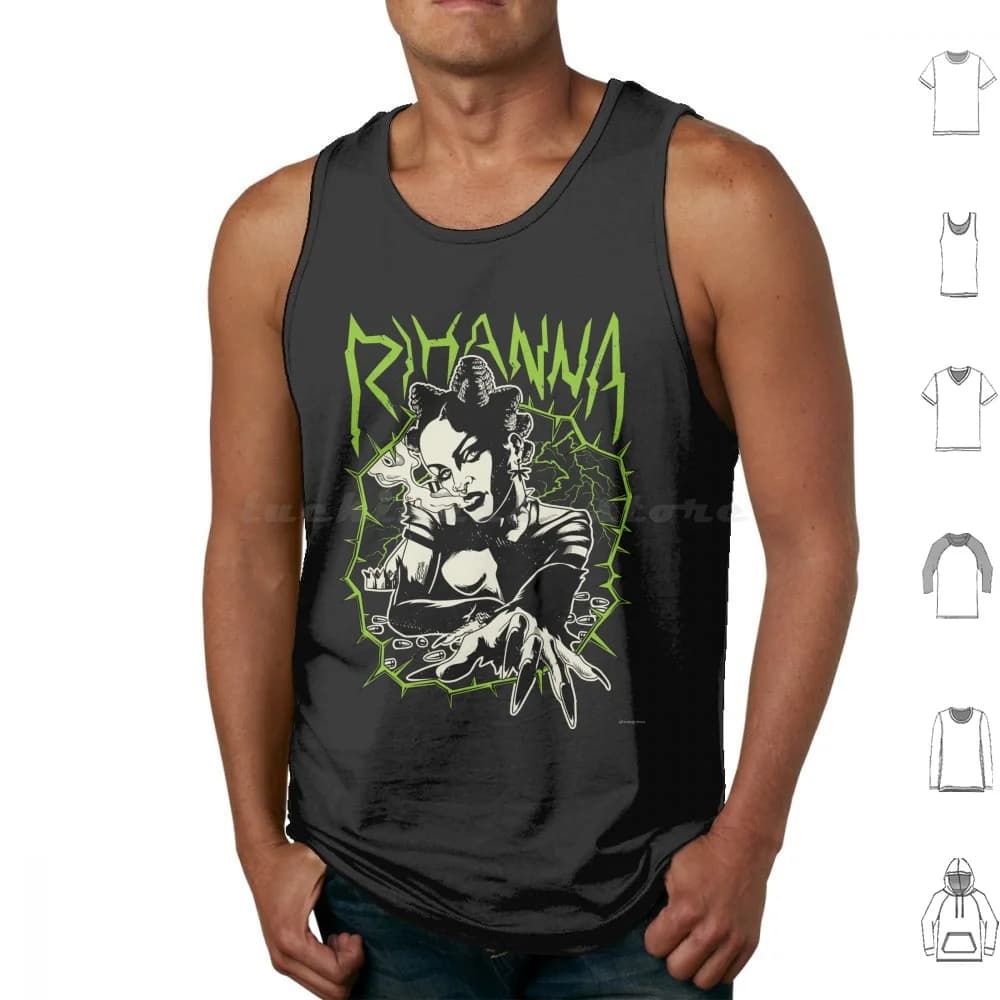 Canotte Riri Canottiera senza maniche Musica pop Musica pop Icona della cultura pop