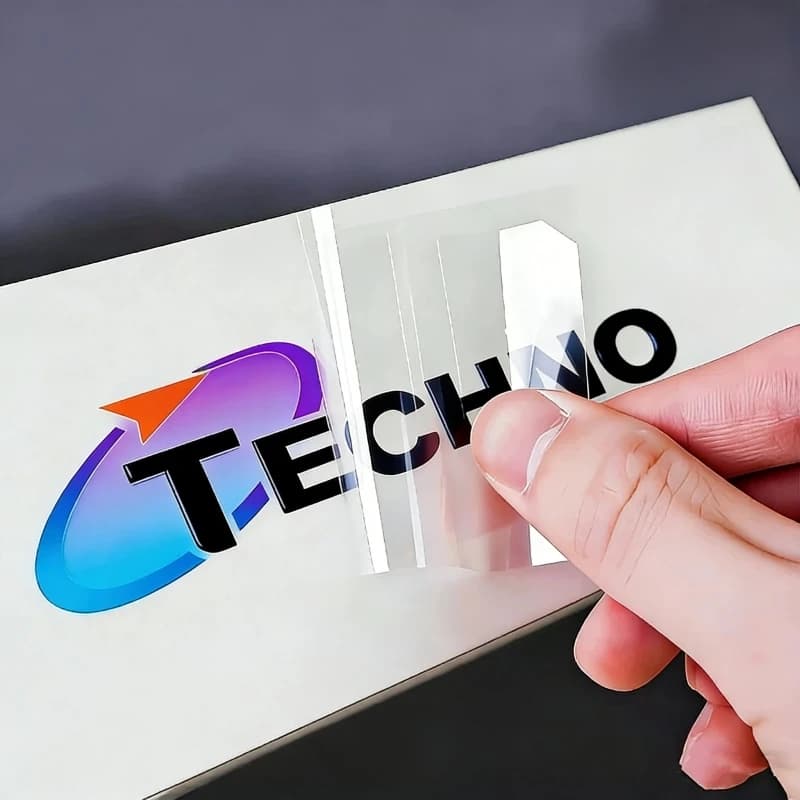 50 Pezzi Adesivi UV DTF per Logo Aziendale Personalizzato, Matrimoni, Bottiglie, Borse, Scatole e Confezioni