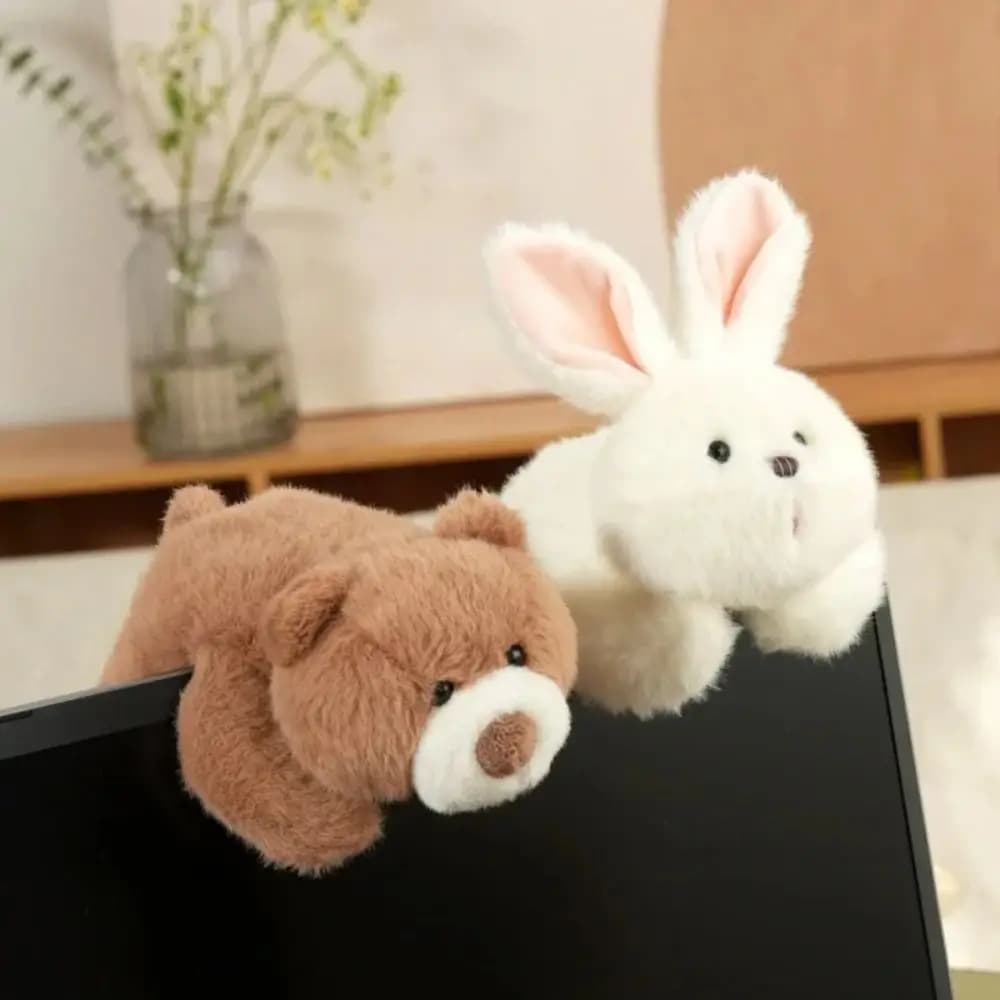 Cuscino Morbido a Forma di Animale (Gatto, Cane, Maiale, Panda, Coniglio) da 18 cm per Camera da Letto