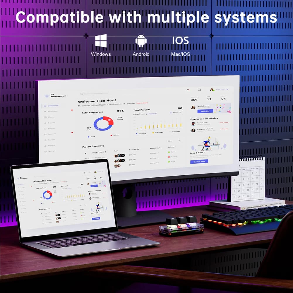 Tastierino RGB Macro Hotswap a 3 Tasti, Tastiera Meccanica USB Type-C Programmabile per Lavoro e Gaming