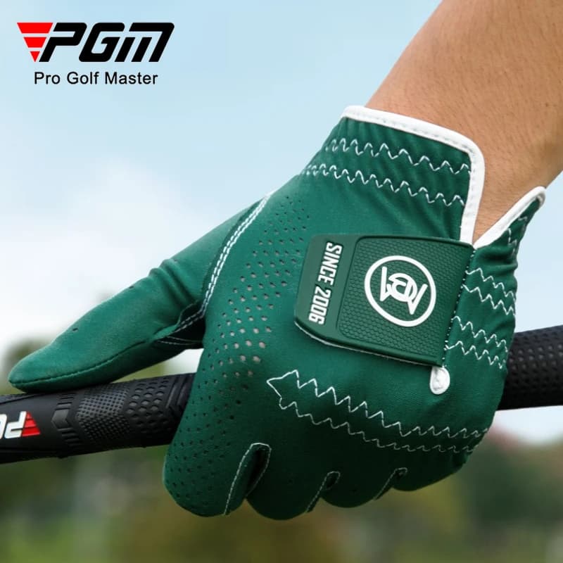 Guanti da golf PGM da uomo, guanto singolo per mano sinistra, antiscivolo, in tessuto nano traspirante, 1 pezzo, ST039