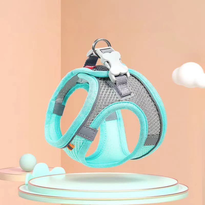 Breathable Puppy Dog Harness Vest Adjustable Outdoor Walking Pet Lead Leash for Small Cat Chihuahua Chest Strap Stuff