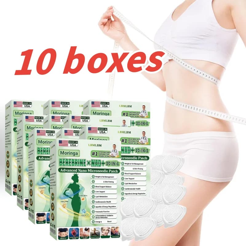 10 in 1 Cerotti Nano Microneedle per Promuovere la Digestione Intestinale Cerotti Dimagranti Naturali con Bruciagrassi a Lunga Durata
