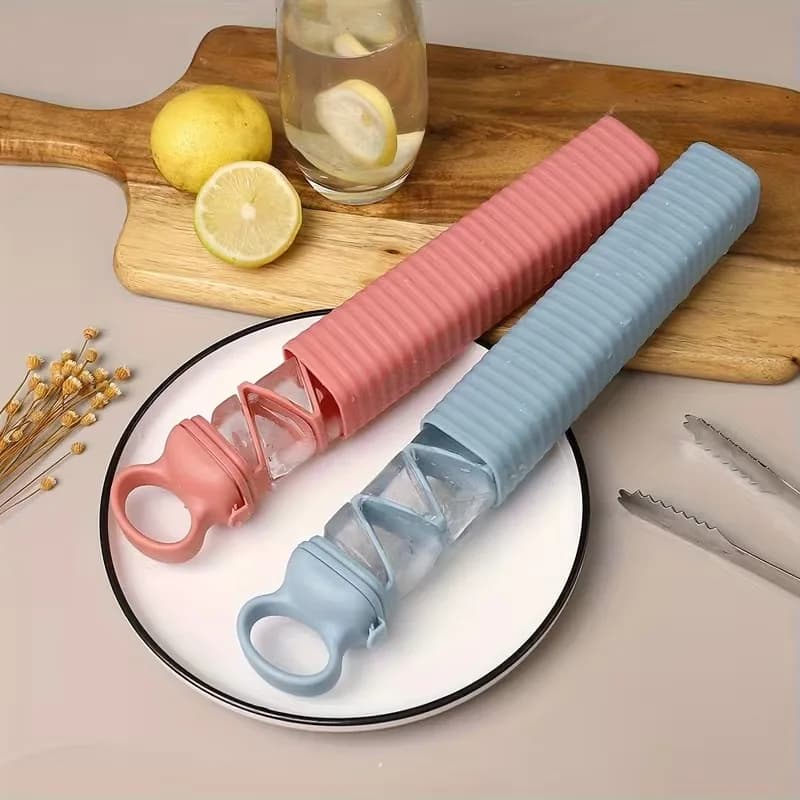 Stampo per Cubetti di Ghiaccio a Striscia Durevole, Strumento Fai-da-te per Gelato a Congelamento Rapido, Scatola per Ghiaccio a Estrazione Facile per Frigorifero