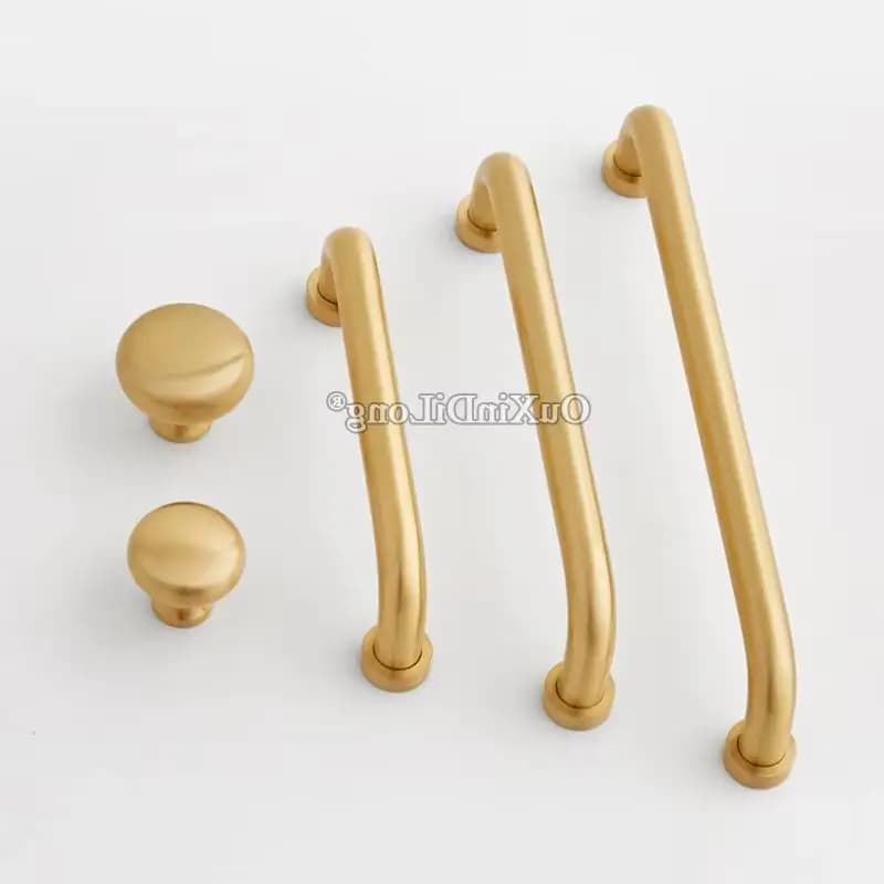 10 PZ Europeo In Ottone Maniglie Per Porte Dell'armadio Armadio Guardaroba Cassetto Kithen Libreria TV Armadietto del Vino Tira Maniglie e Manopole