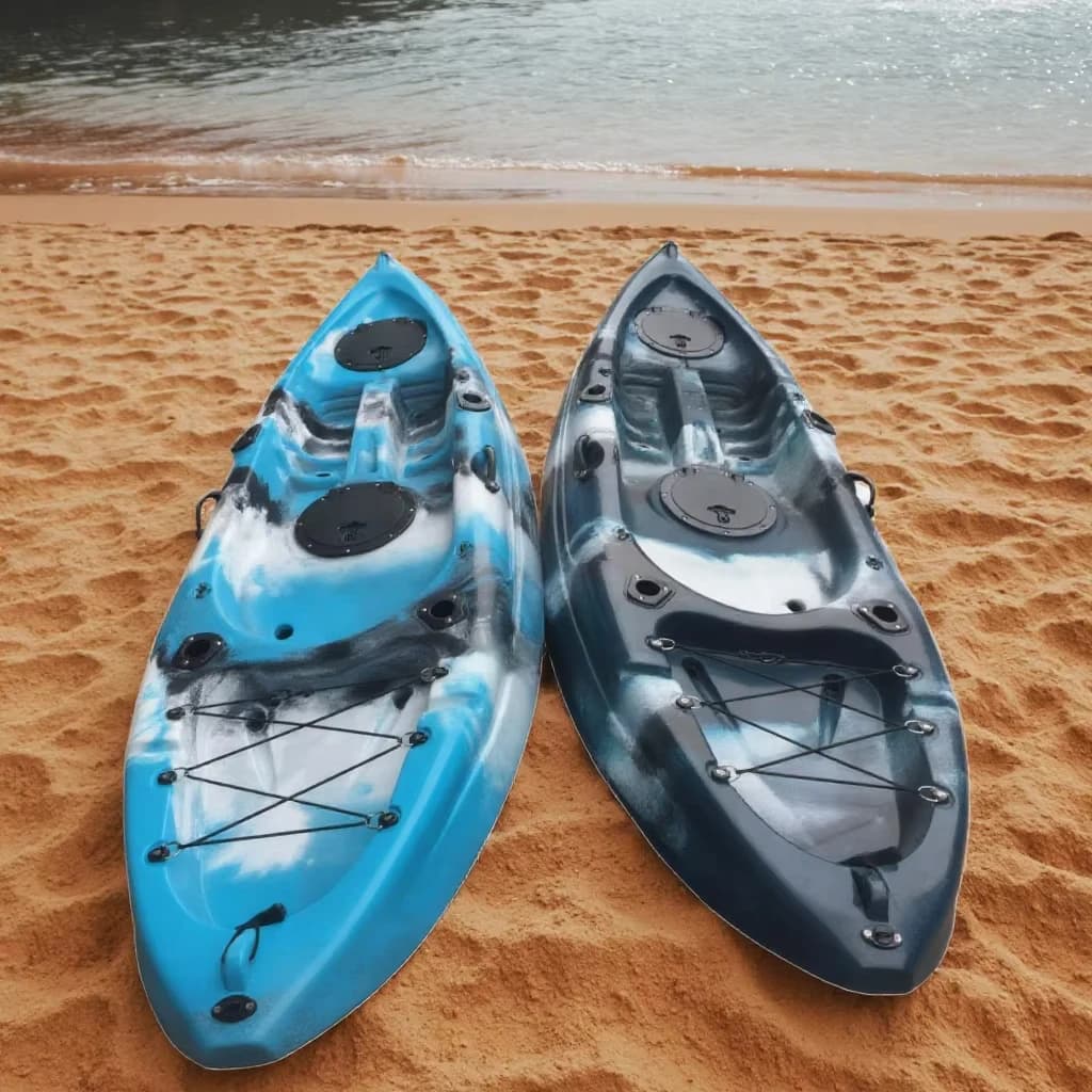 Kayak e barche gonfiabili in plastica da 4 m con ripiani per kayak, pesca su canoa e sport acquatici