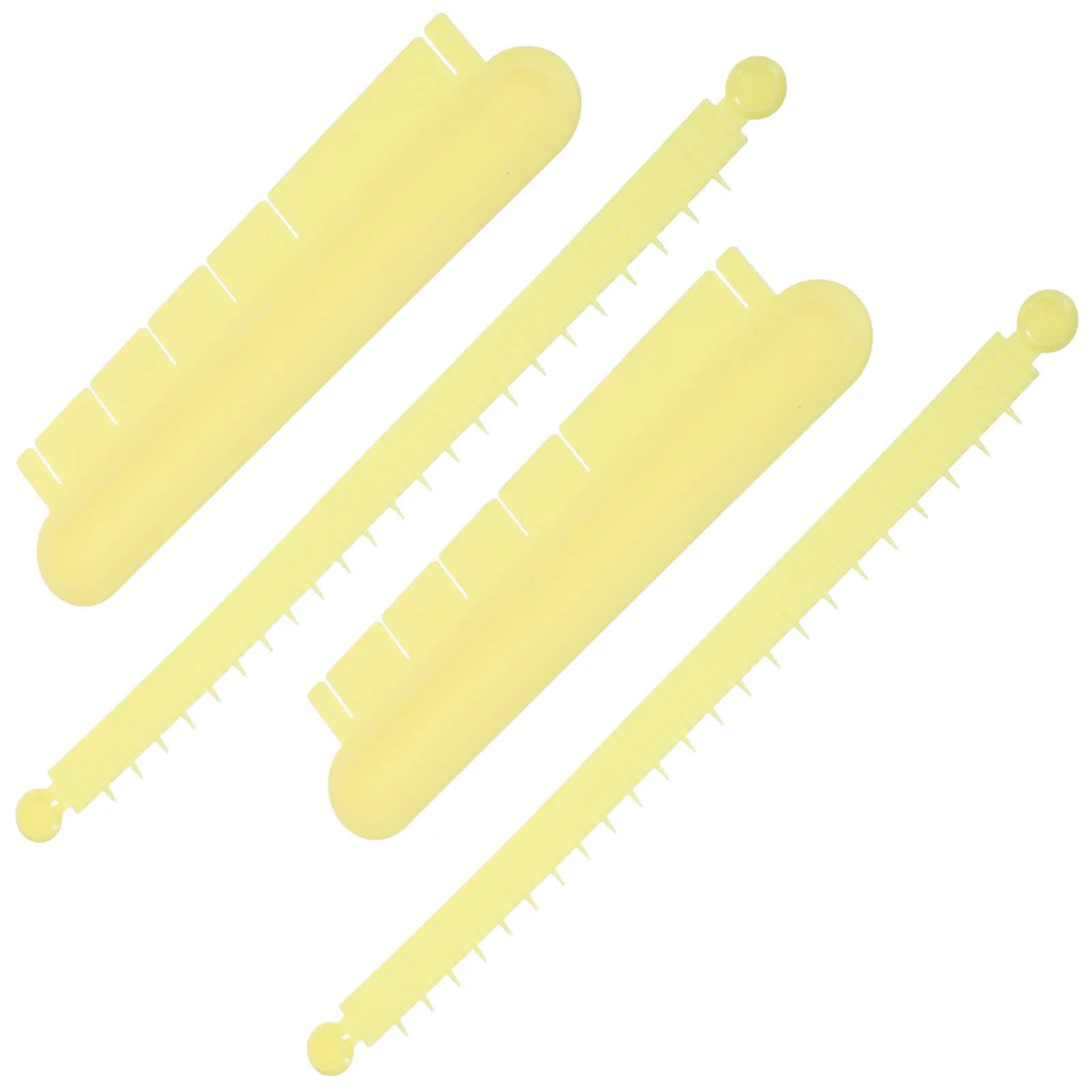 4Pcs Cake Arc Marker Tool Plastic Fondant Ruler Set Accurate Pastry Measuring Aid for Baking Decorating Tools and Cake Ruffle